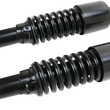 Load image into Gallery viewer, Custom Shorty Shocks with Shroud - Black Body/Black Spring Finish - Clevis Lowering - Main Product View