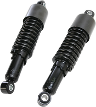 Load image into Gallery viewer, Custom Shorty Shocks with Shroud - Black Body/Black Spring Finish - Eye Lowering - Main Product View