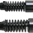 Load image into Gallery viewer, Custom Shorty Shocks with Shroud - Black Body/Black Spring Finish - Eye Lowering - Side View