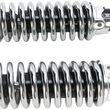 Load image into Gallery viewer, Custom Shorty Shocks with Shroud - Black Body/Chrome Spring Finish - Clevis Lowering - Main Product View