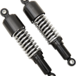 Load image into Gallery viewer, Custom Shorty Shocks with Shroud - Black Body/Chrome Spring Finish - Eye Lowering - Main Product View