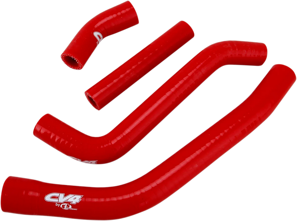 Cv4 Replacement Radiator Hose Kit - Green - Kawasaki SFSMBC85G - Side View