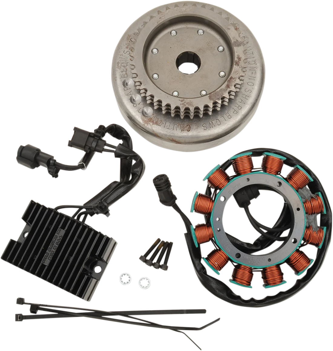 Cycle Electric 19A Alternator Kit - Harley Davidson CE-19S - Side View