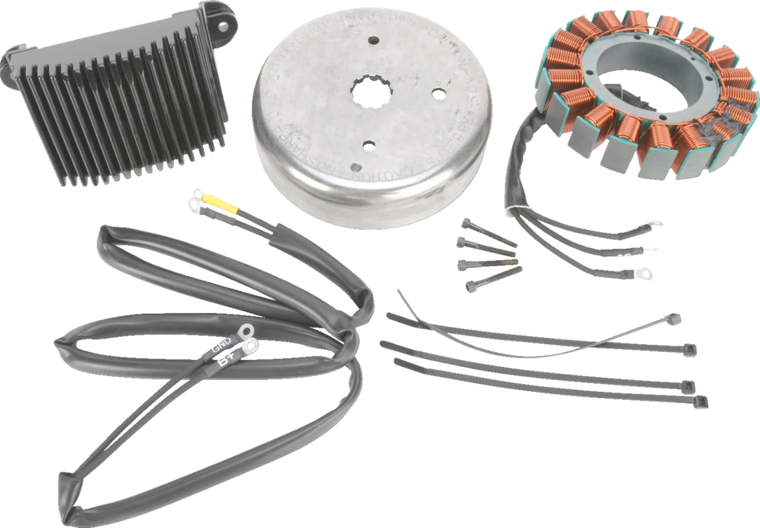 Cycle Electric 3-Phase Charging Kit - '01-'06 Softail CE-73TR - Side View