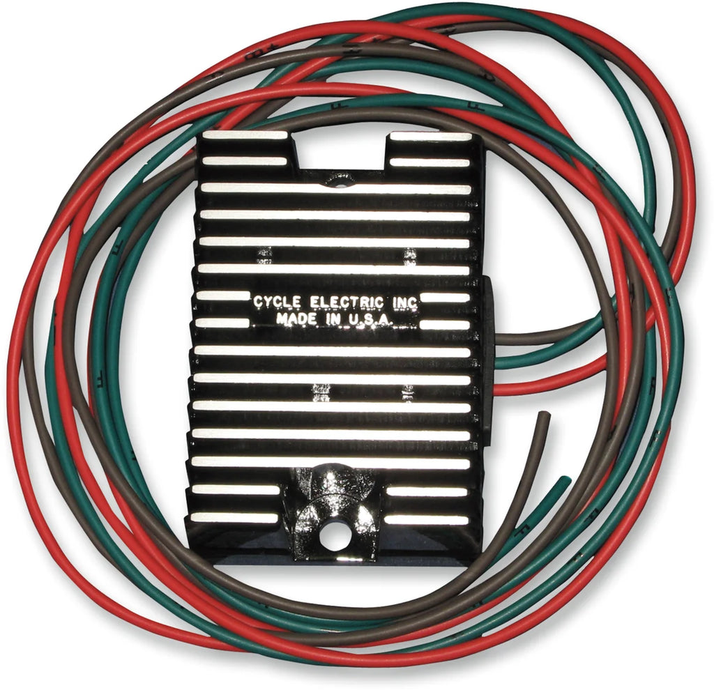 Cycle Electric Low Voltage - Rectifying Regulator - Harley Davidson CE-104 - Side View