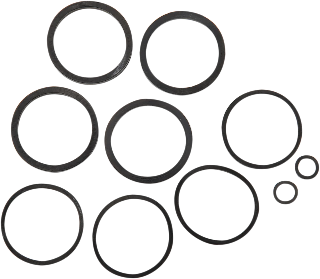 Cycle Pro Caliper Seal Kit and Pistons - Front 19254M - Side View