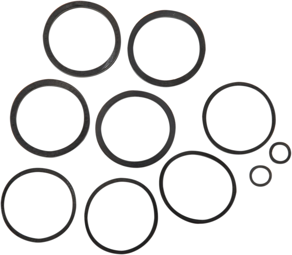 Cycle Pro Caliper Seal Kit and Pistons - Front 19254M - Side View
