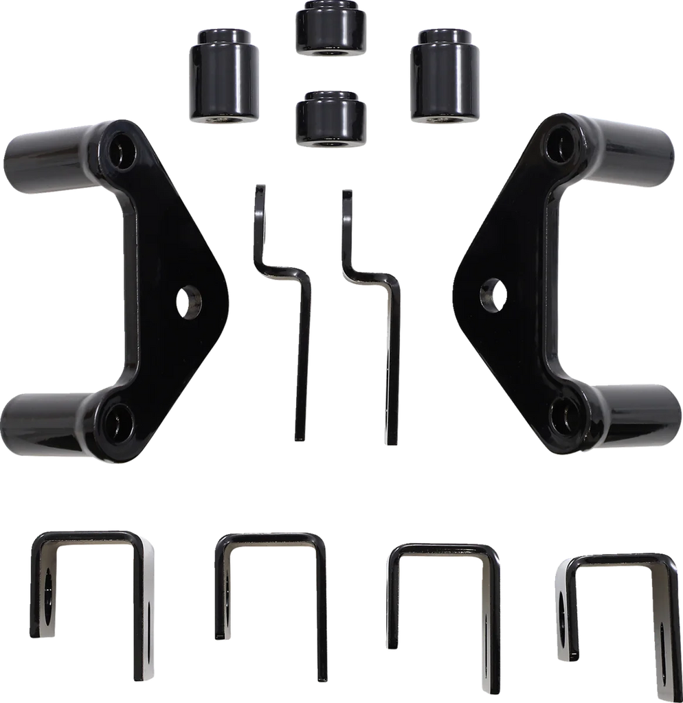 Cycle Visions Bagster Saddlebag Mount - Black - XL CV7500 - Side View