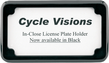 Load image into Gallery viewer, Cycle Visions Beveled License Plate Frame - Black CV-4615B