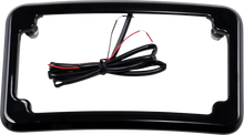 Load image into Gallery viewer, Cycle Visions Beveled License Plate Frame - Black CV4617B - Main Product View