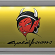 Load image into Gallery viewer, Cycle Visions Beveled License Plate Frame - Black CV4617B - Detail View