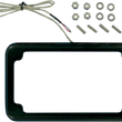 Load image into Gallery viewer, Cycle Visions Beveled License Plate Frame - Black - with Plate Light CV-4616B - Main Product View