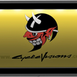 Load image into Gallery viewer, Cycle Visions Beveled License Plate Frame - Black - with Plate Light CV-4616B - Side View
