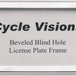 Load image into Gallery viewer, Cycle Visions Beveled License Plate Frame - Chrome CV-4615 - Main Product View