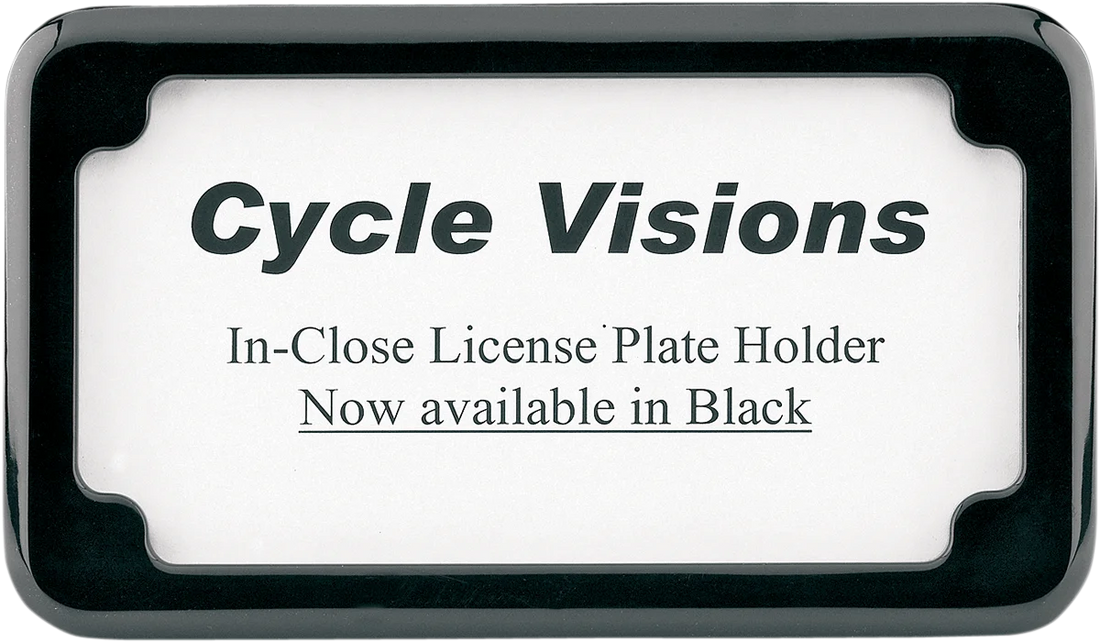 Cycle Visions Beveled License Plate Frame - Chrome CV-4615 - Side View