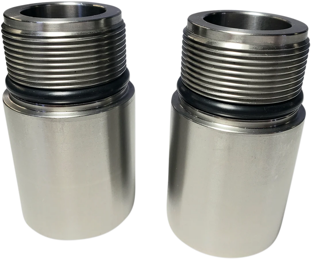 Cycle Visions Chrome Fork Tube Extensions - 39 mm Diameter - Extends +1" CV7138 - Main Product View