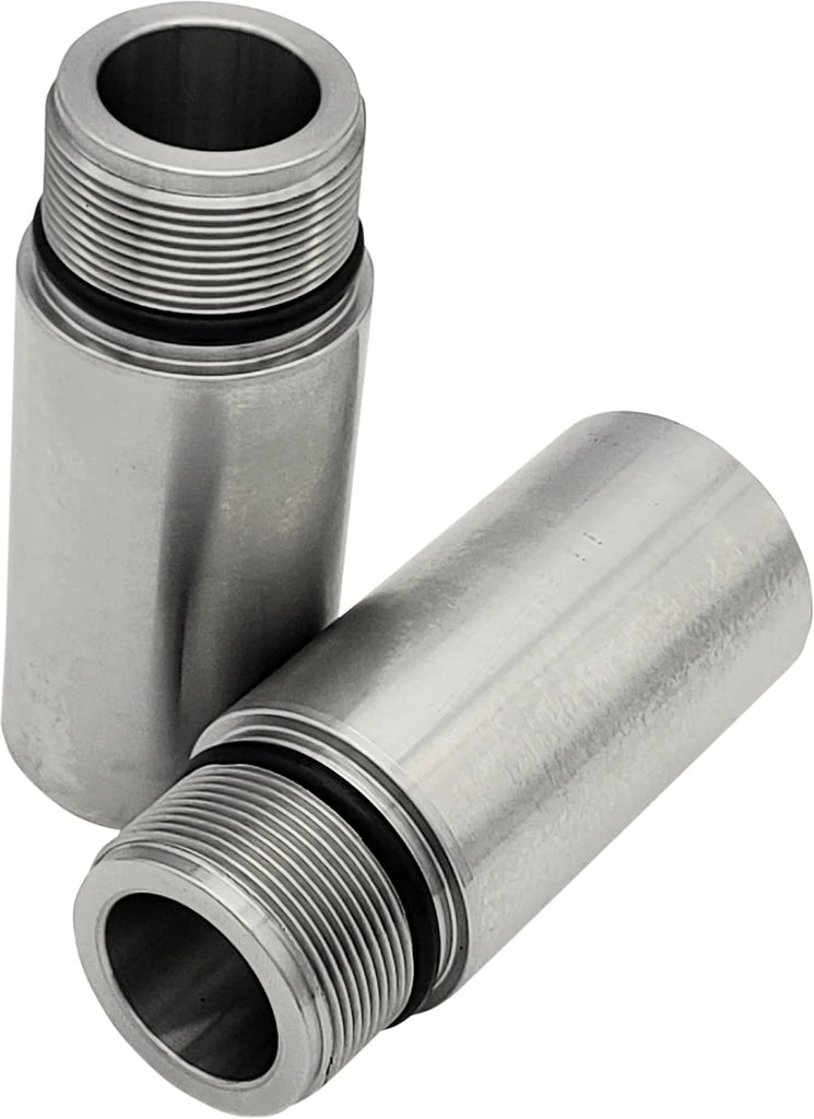 Cycle Visions Chrome Fork Tube Extensions - 39 mm Diameter - Extends +3" CV7137 - Side View