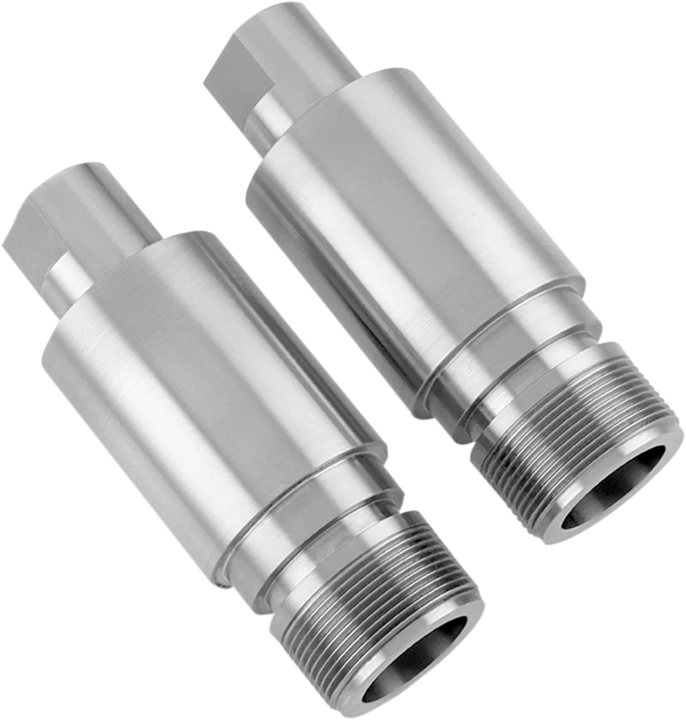 Cycle Visions Chrome Fork Tube Extensions - 41 mm Diameter - Extends +2" CV7100 - Side View