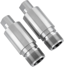Load image into Gallery viewer, Cycle Visions Chrome Fork Tube Extensions - 41 mm Diameter - Extends +2" CV7100 - Side View