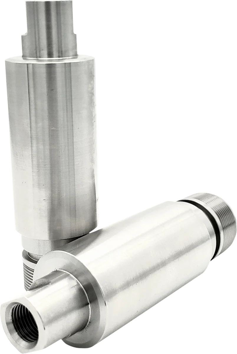 Cycle Visions Chrome Fork Tube Extensions - 41 mm Diameter - Extends +3" CV7102 - Side View