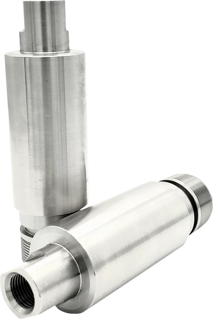 Cycle Visions Chrome Fork Tube Extensions - 41 mm Diameter - Extends +3" CV7102 - Side View