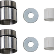Load image into Gallery viewer, Cycle Visions Chrome Fork Tube Extensions - 49 mm Diameter - Extends +1" CV7115 - Main Product View