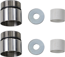 Load image into Gallery viewer, Cycle Visions Chrome Fork Tube Extensions - 49 mm Diameter - Extends +1" CV7115 - Main Product View