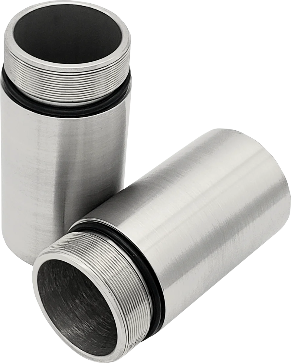 Cycle Visions Chrome Fork Tube Extensions - 49 mm Diameter - Extends +3" CV7113 - Side View