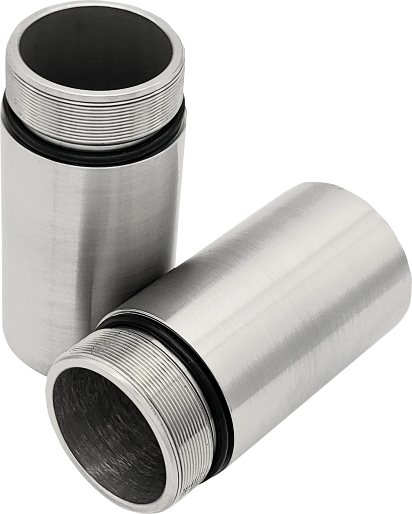 Cycle Visions Chrome Fork Tube Extensions - 49 mm Diameter - Extends +3" CV7113 - Side View