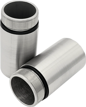 Load image into Gallery viewer, Cycle Visions Chrome Fork Tube Extensions - 49 mm Diameter - Extends +3" CV7113 - Side View