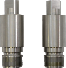 Load image into Gallery viewer, Cycle Visions Chrome Fork Tube Extensions - 49 mm Diameter - Extends +3" CV7113 - Detail View