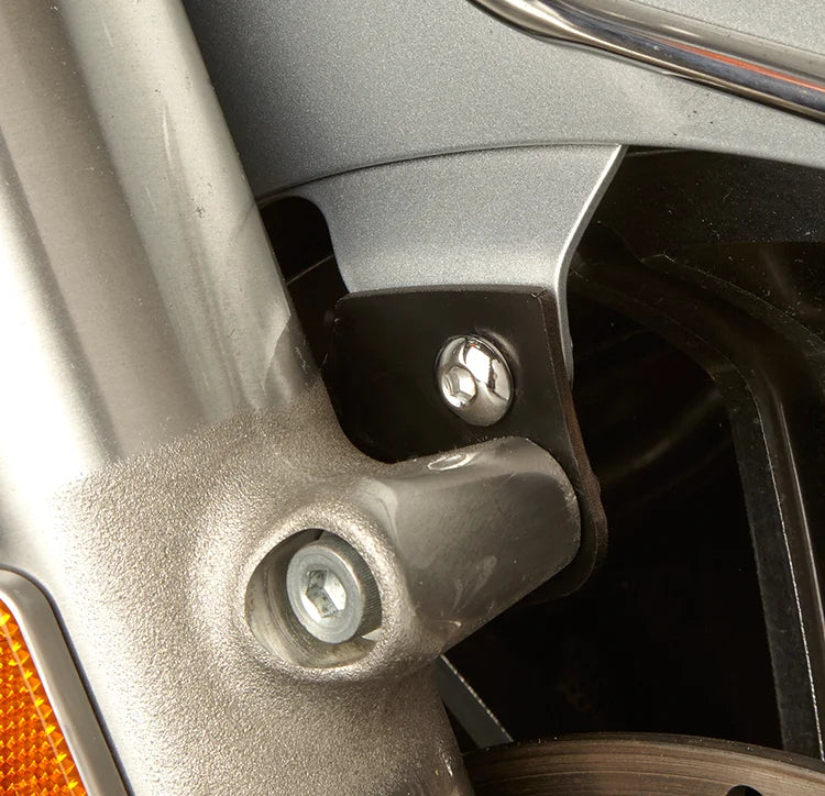 Cycle Visions Fender Riser - Black Powder-coat CV2014-21B - Side View