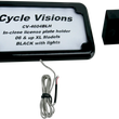 Load image into Gallery viewer, Cycle Visions Horizontal License Plate Mount with Light - '05+ XL - Black CV-4604BLH - Main Product View