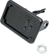 Load image into Gallery viewer, Cycle Visions Horizontal License Plate Mount with Light - '08-'17 ST - Black CV-4607BLH - Main Product View