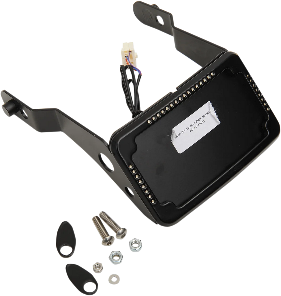 Cycle Visions LP Plate Frame & Mount with Signals - FXDB - Black CV-4650B - Main Product View