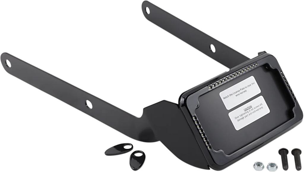 Cycle Visions LP Plate Frame & Mount with Signals - FXSB - Black CV-4654B - Main Product View
