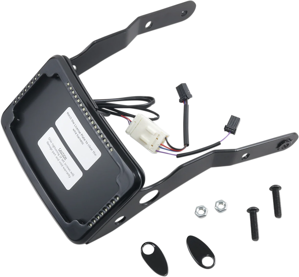 Cycle Visions LP Plate Frame & Mount with Signals - XL - Black CV-4652B - Main Product View