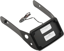 Load image into Gallery viewer, Cycle Visions LP Plate Frame &amp; Mount with Tag Light - FXDWG - Black CV4661B - Main Product View