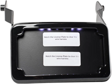 Load image into Gallery viewer, Cycle Visions LP Plate Frame &amp; Mount with Tag Light - FXSB - Black CV4664B - Back View
