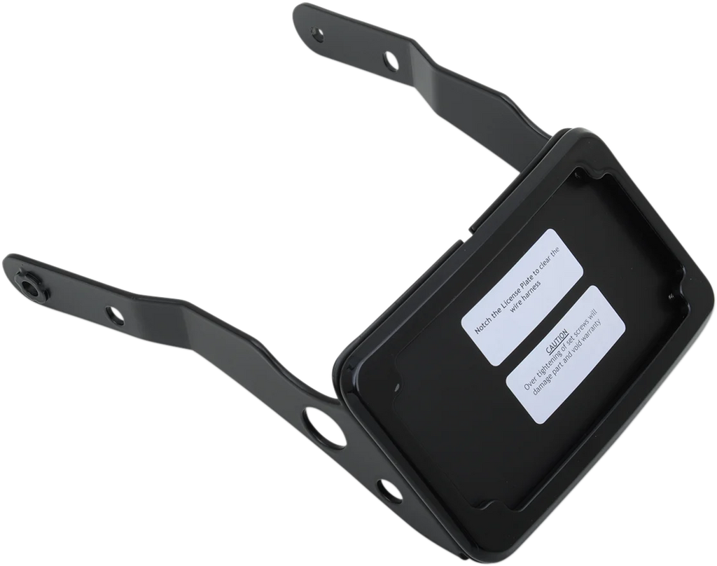 Cycle Visions LP Plate Frame & Mount with Tag Light - XL - Black CV4662B - Main Product View