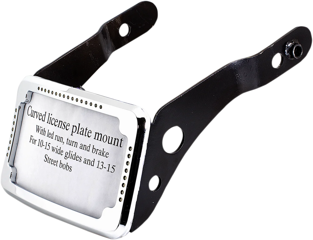 Cycle Visions LP Plate Frame & Mount with Tag Light - XL - Black CV4662B - Back View