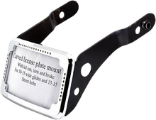 Load image into Gallery viewer, Cycle Visions LP Plate Frame &amp; Mount with Tag Light - XL - Black CV4662B - Back View