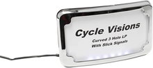 Load image into Gallery viewer, Cycle Visions License Plate Frame - Black CV4641B - Detail View