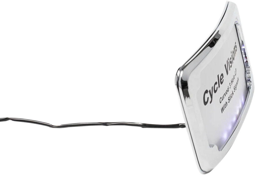 Cycle Visions License Plate Frame - Chrome CV4641 - Back View