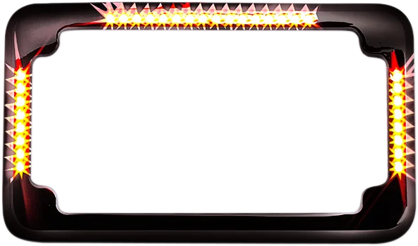 Cycle Visions License Plate Frame - Flat - Black CV-4620B - Main Product View