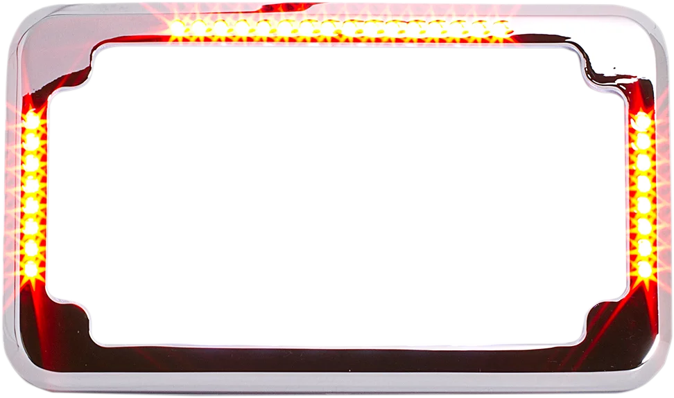 Cycle Visions License Plate Frame - Flat - Black CV-4620B - Side View