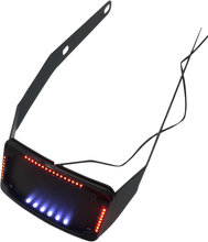 Load image into Gallery viewer, Cycle Visions License Plate Frame &amp; Mount with Signals - FLSB - Black CV4657B - Main Product View