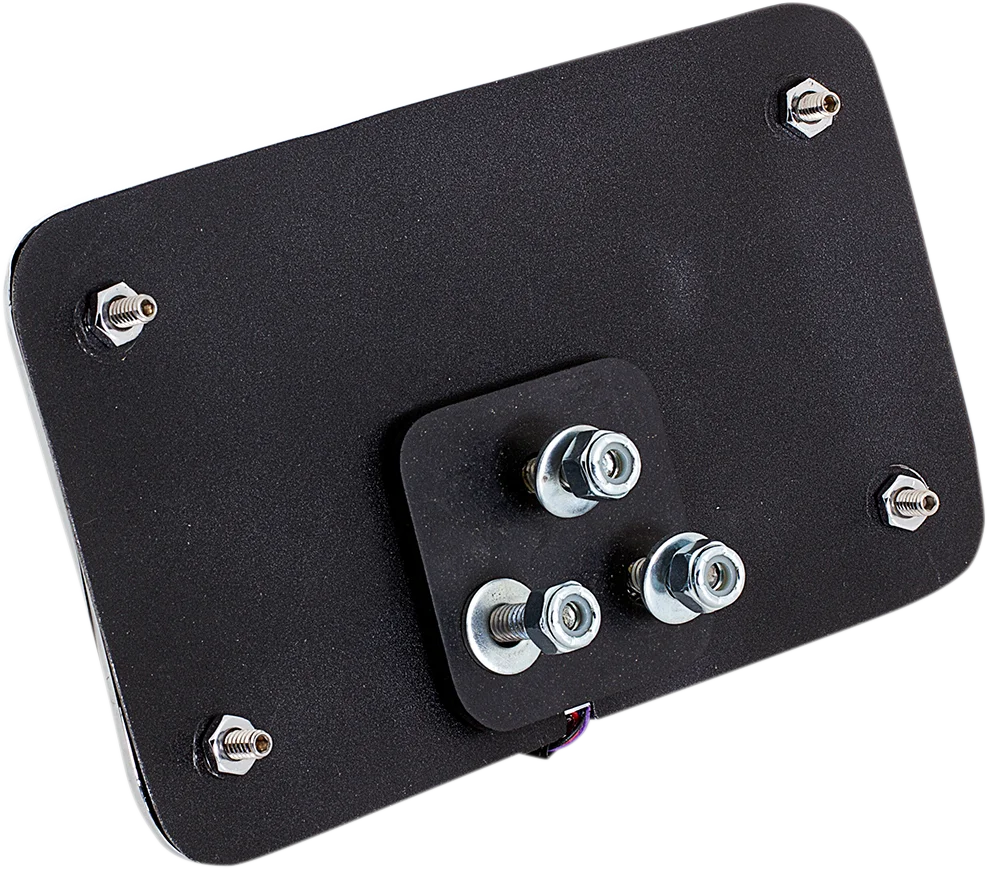 Cycle Visions License Plate Mount - Lighted Frame CV-4640 - Side View