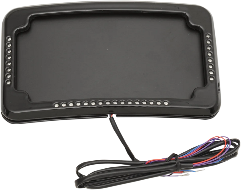 Cycle Visions License Plate Mount - Lighted Frame CV-4640 - Detail View