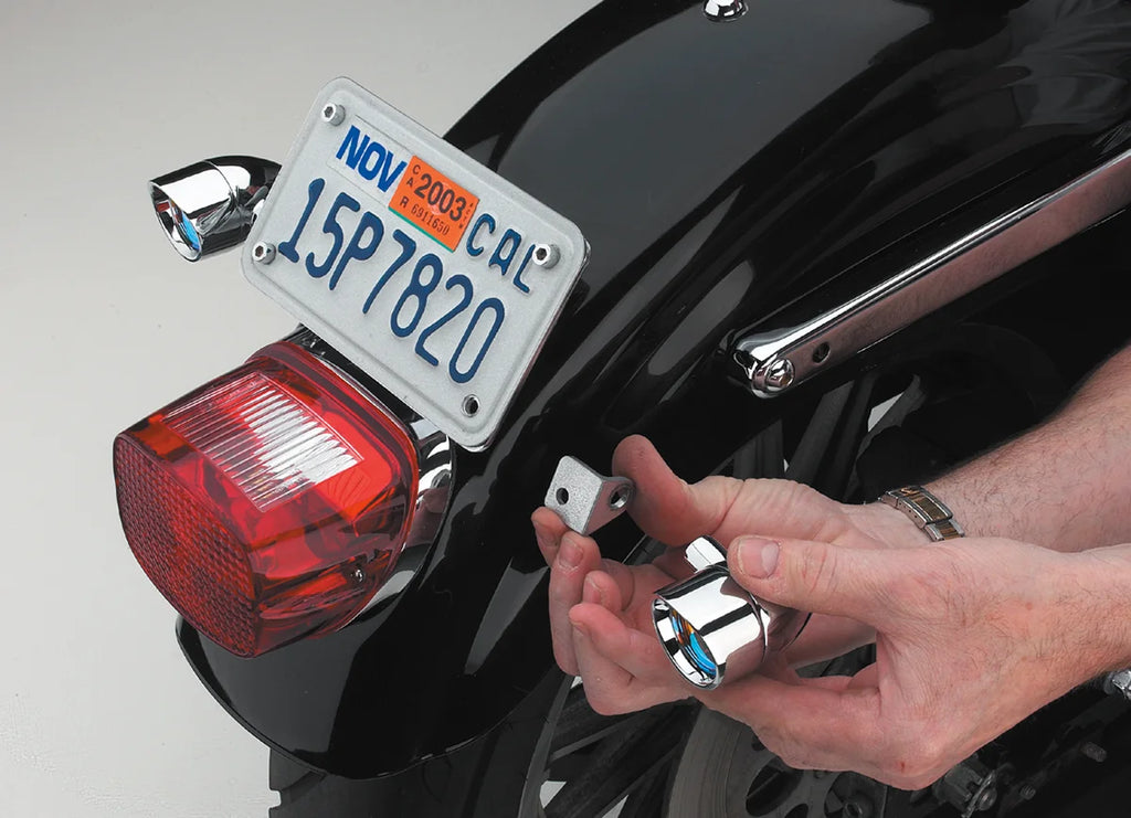 Cycle Visions Little Light Bracket - Chrome-Plated CV-4603 - Side View